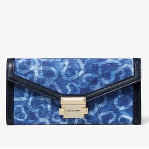 NWT MICHAEL KORS Whitney Large Heart Tie-Dye Chain